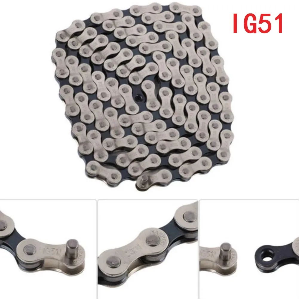 

MTB Bike 6S 7S 8 Speed Chain IG51 116 Links Freewheel Shift Adjustable Chains Universal For Mountain Road Folding Bicycle Parts