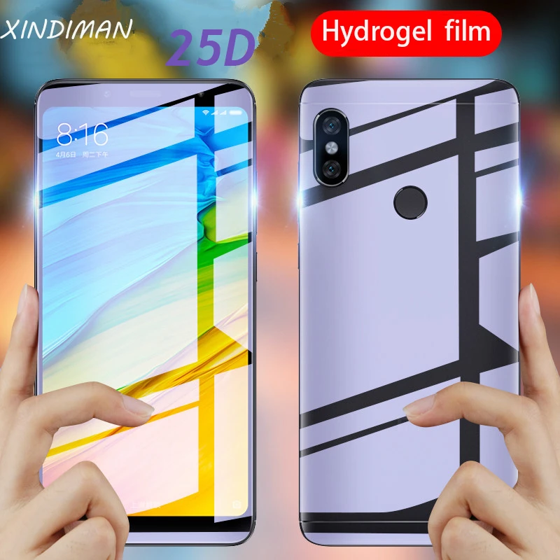 25D мягкая Гидрогелевая пленка для xiaomi redmi 5 plus Защита экрана note5 note5pro переднее +