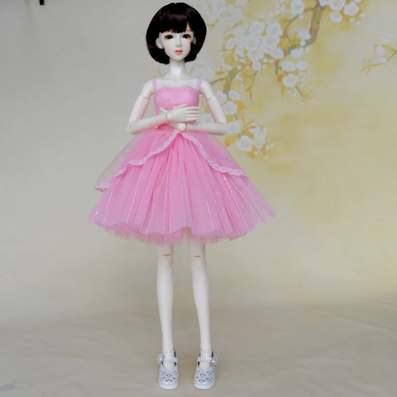 Новинка модное черное платье принцессы для шарнирной куклы 1/3 свадебное кукол 60