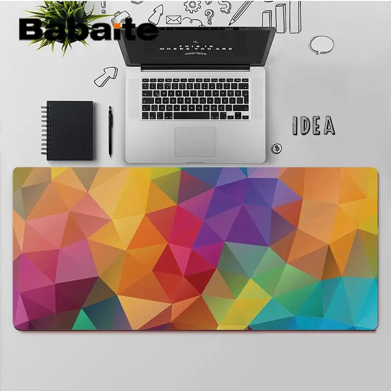 

Babaite Top Quality geometric pattern Locking Edge Mouse Pad Game Free Shipping Large Mouse Pad Keyboards Mat