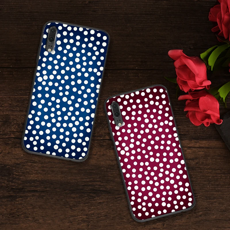 Beautiful polka dots Soft Silicone for Huawei P30 Lite Pro P Smart 2016 2019 P8 P9 P10 P20 TPU | Мобильные телефоны и