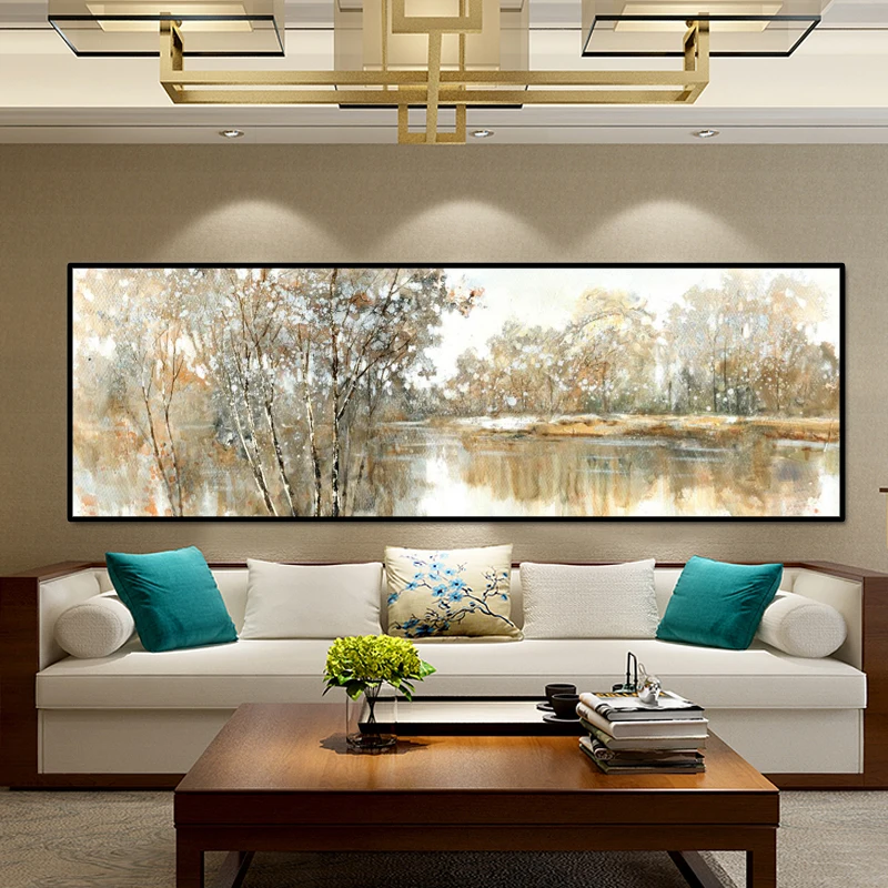 

Modern Sofa Wall Art Decoration Abstract Oil Painting On Canvas Posters and Prints Line Pictures Living Room Home Interior Decor