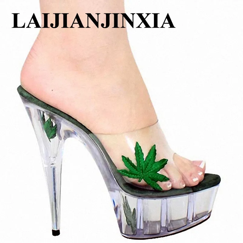 

LAIJIANJINXIA New Wedding Pole Dance Shoes Platform Romantic Women's Shoes Night Club Model Dancing Shoes High Heel Slippers