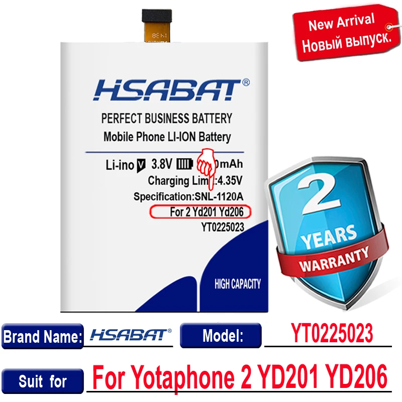 Аккумулятор HSABAT YT0225023 для Yotaphone 2 YD201 YD206 4300 мАч | Мобильные телефоны и аксессуары