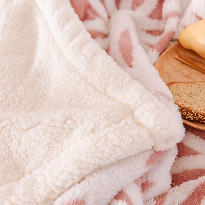 

Winter Thick Throw Blanket Flannel Fleece Comfy Soft Designer Blanket Nordic Office Mantas De Cama Household Products DF50GT