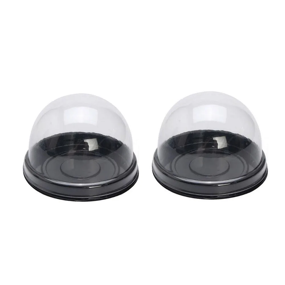 30pcs Plastic Mini Cupcake Boxes Clear Muffin Pod Dome Box Round Cake Packing Dessert Favor Container | Дом и сад