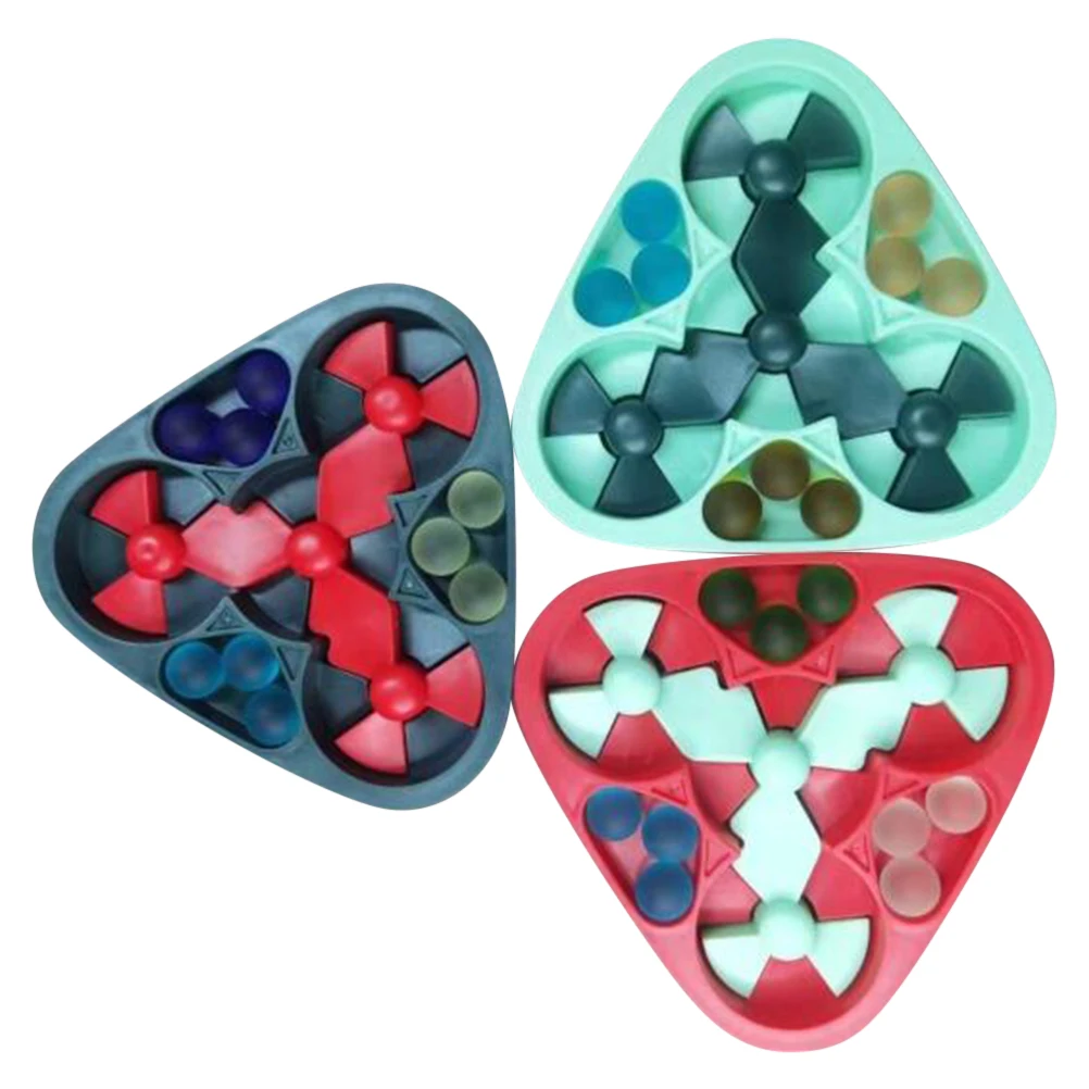 Mini Marbles Game Set with Rotating Disc Stress Relief Ball Toy Pinball Early Education for Children Adult | Дом и сад