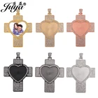 Основа для подвешивания Стразы в форме сердца, 30 мм, 2 шт.