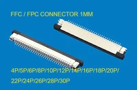 320pcs ffc fpc connector 1mm kits each size 20pcs 4pin 5 6 7 8 10 12 14 to 30p drawer type ribbon flat connector top contact