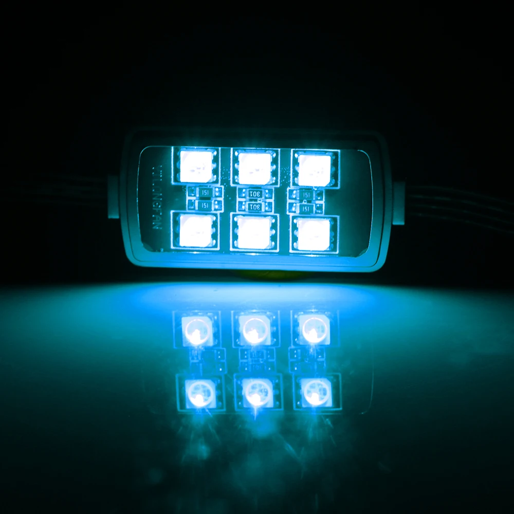 Светодиодный фонарь для мотоцикла умные стоп-сигналы 6 RGB 36 светодиодный задний