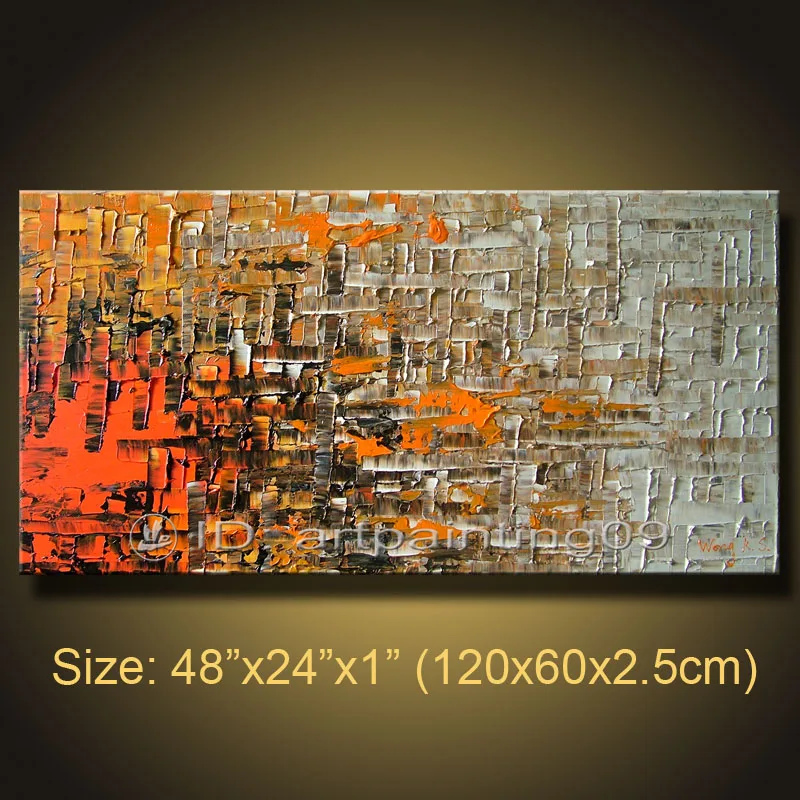 Современная абстрактная ручная картина маслом Пейзаж палитра Нож Art deco Домашнее украшение Стена Бесплатная доставка.