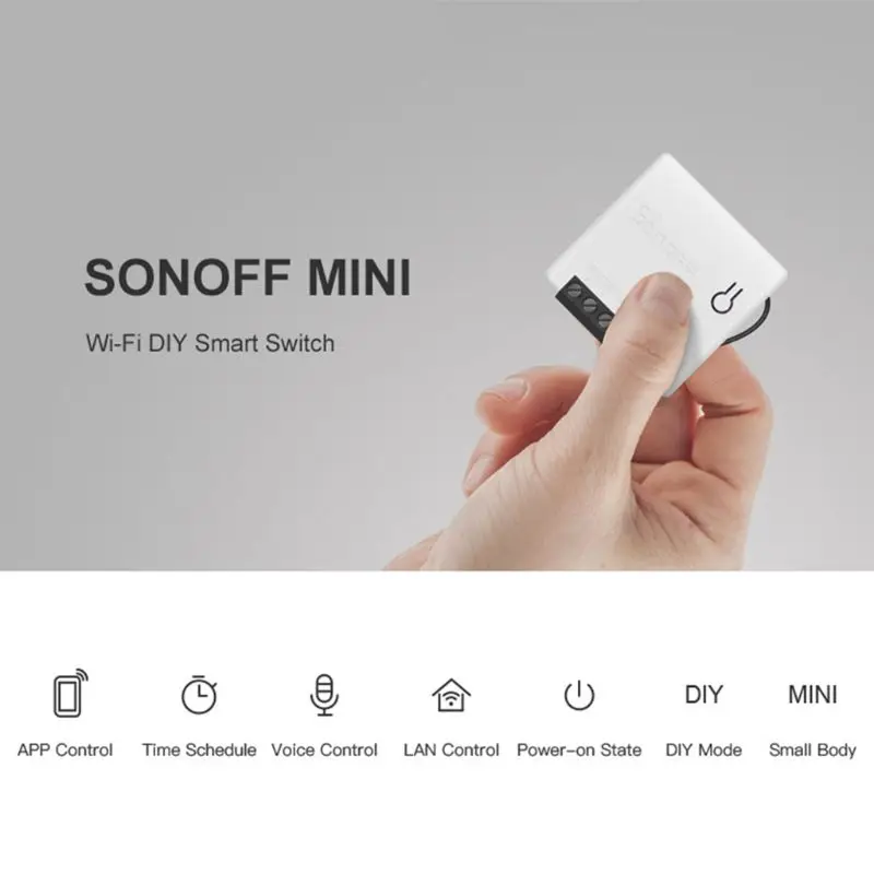 Для Sonoff Мини DIY умный переключатель маленький WiFi для Alexa Google Home дистанционное
