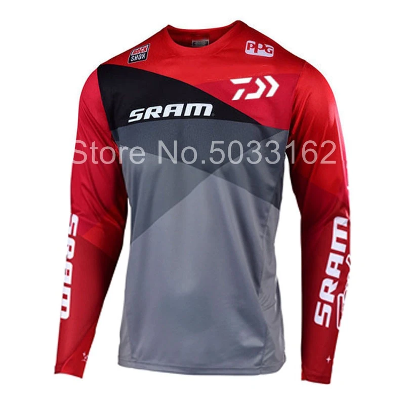 2019 nuevo Enduro Jeresy cuesta abajo Джерси MTB бездорожье en moto tiempo carreras de cross ciclismo Camiseta larga|Майки