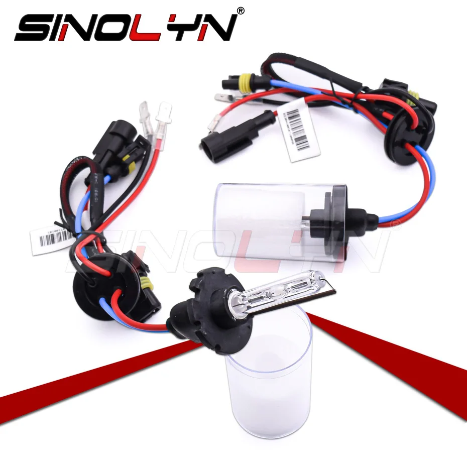 

Ксеноновые лампы Sinolyn D2H D2C D2S, лампы переменного тока для биксеноновых прожекторов Koito Q5/Hella 3R G5/E5, 4300K 5000K 6000K 12V 35W
