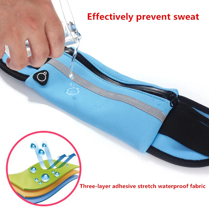 

Waterproof Sport GYM Running Waist Belt Pack Cell Phone Case Bag 6.0 inch Armband For iPhone X 8 7 5 6 6s 7 Plus Holder