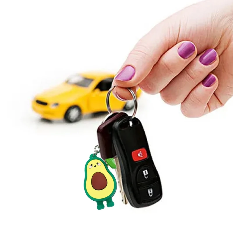 Креативные брелоки с авокадо на удачу брелок мультяшным фруктом милым