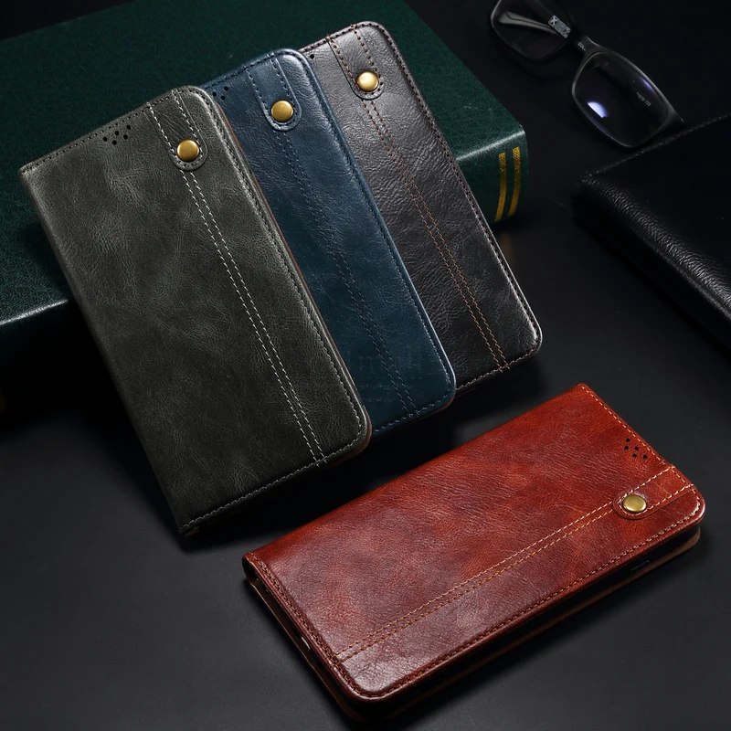 vintage leather flip cover for xiaomi mi poco x3 x3 pro x3 gt wallet card pocket stand magnet book cover casual cases fundas free global shipping