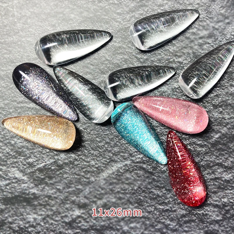 

10pcs Transparent Glass Gel Nail Art Display Nail Color Board Manicure Tools