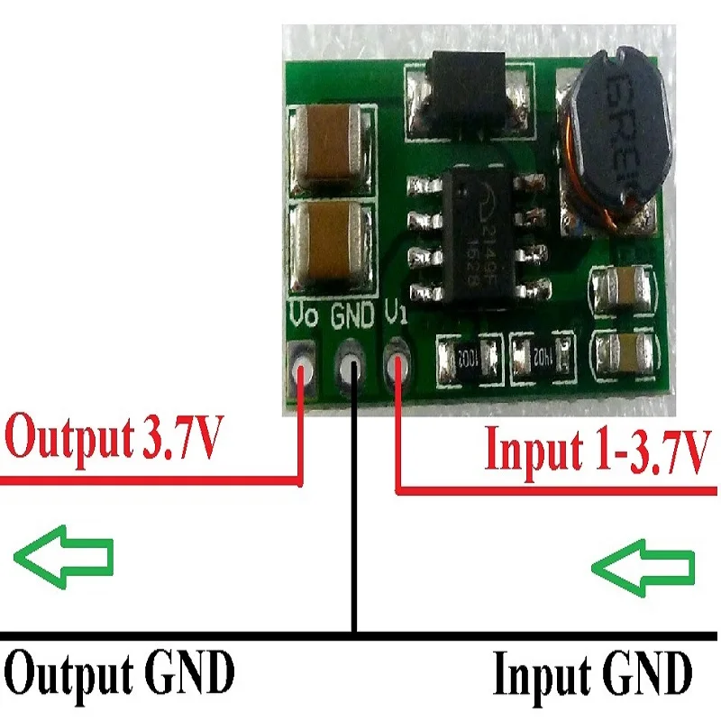 DD0606SA_3V7 &quot Input 1-3.7V Output 3.7V DC-DC Converter Step up Boost Module for 18650 battery | Электронные компоненты и