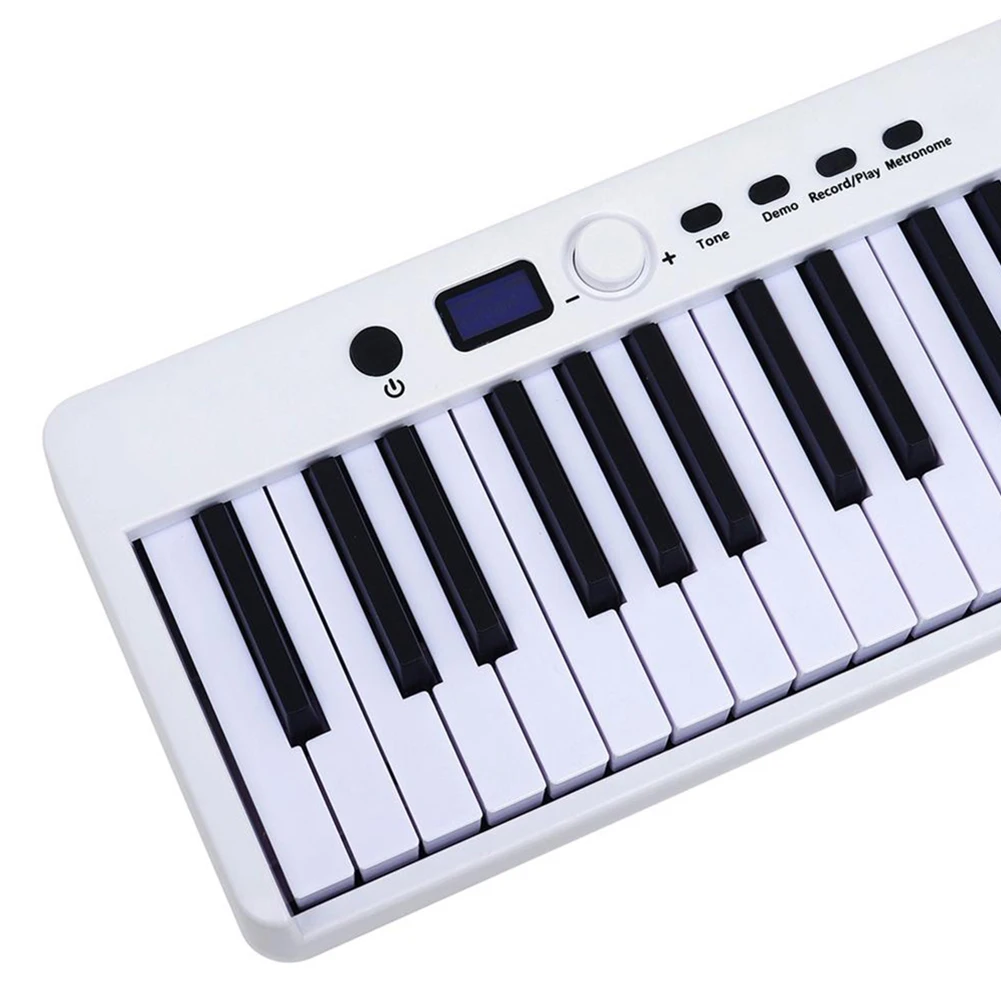 Portable Electronic Organ 88-key Folding Electric Piano Keyboard Musical Instruments Rechargeable Battery With Sustain Pedal
