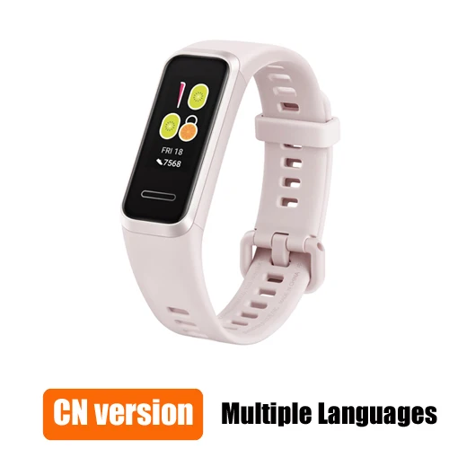 Sakura Pink Смарт-браслет huawei Band 4, измеритель уровня кислорода в крови, Смарт-часы, монитор сердечного ритма, новые часы с usb-разъемом, зарядка - Цвет: Sakura Pink