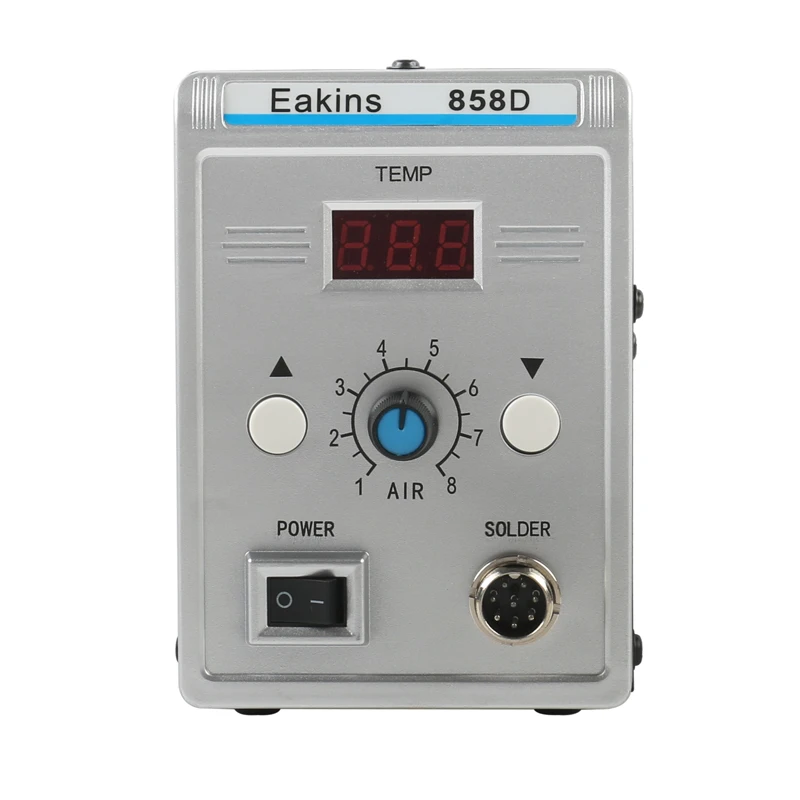 700 Вт 858D паяльная станция СВЕТОДИОДНЫЙ Цифровой паяльник для распайки BGA пистолет