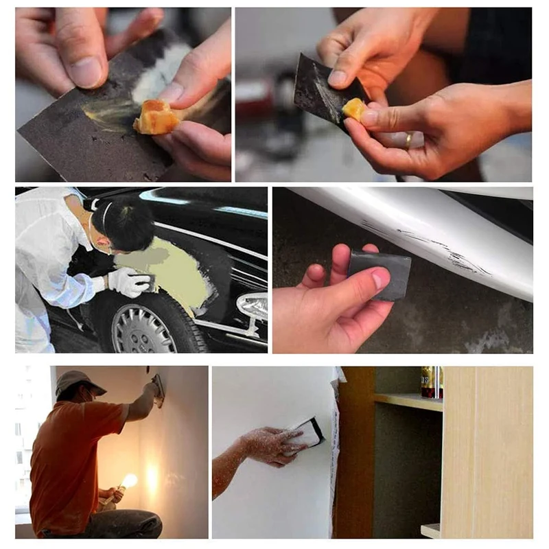 

Wet Dry Sandpaper 80 Grains 120 Grains 220 Grains 220 Grains 9X3.6 Inch Metal Sanding and Polishing-30 Packs