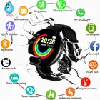Умные часы D18 для мужчин, фитнес-трекер с измерением артериального давления, шагомер, фитнес-браслет, смарт-часы для Ios, Android, приложение Fitpro