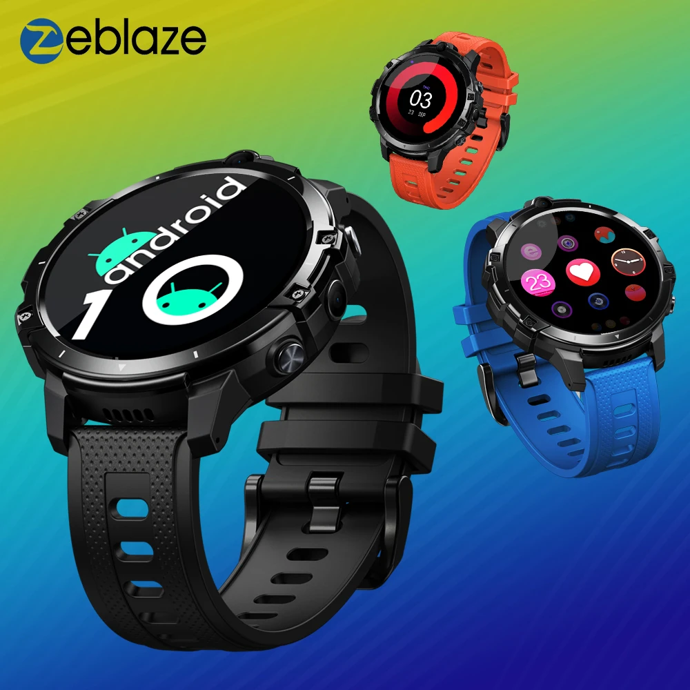 

Flagship Killer Zeblaze THOR 6 Smart Watch 4G Helio P22 Octa Core Processor 4GB+64GB Android10 Face Unlock GPS SmartWatch Phone