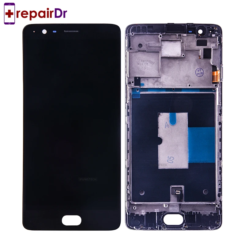 Оригинальный ЖК экран для OnePlus 3T с рамкой A3010 5 ''для Oneplus 3t дисплей дигитайзером