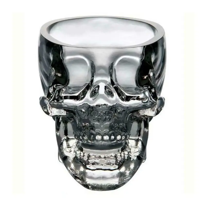 

Crystal Skull Head Cup Shot Glass Cup For Whiskey Wine Vodka Transparent Home Drinking Gift Cup