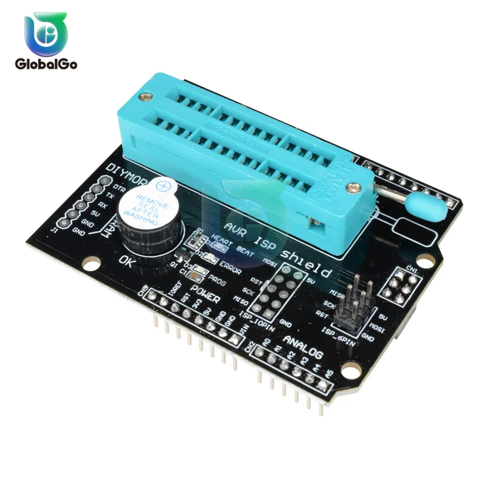 AVR ISP программируемая Плата расширения Atmega328P модуль с Buzzer Светодиодный индикатор