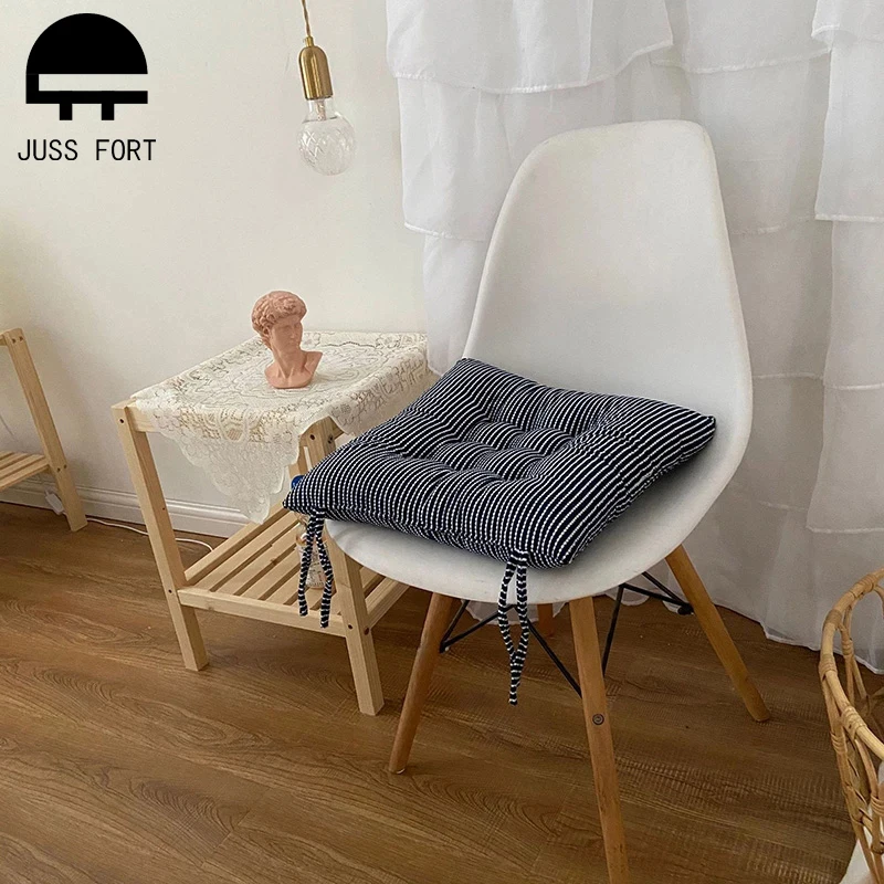 

40x40cm Stripe Crystal velvet Cushion Thick Warm Tatami Chair Pads Office Stool Mat Car Driver Seat Home Decor Sitting Pillow