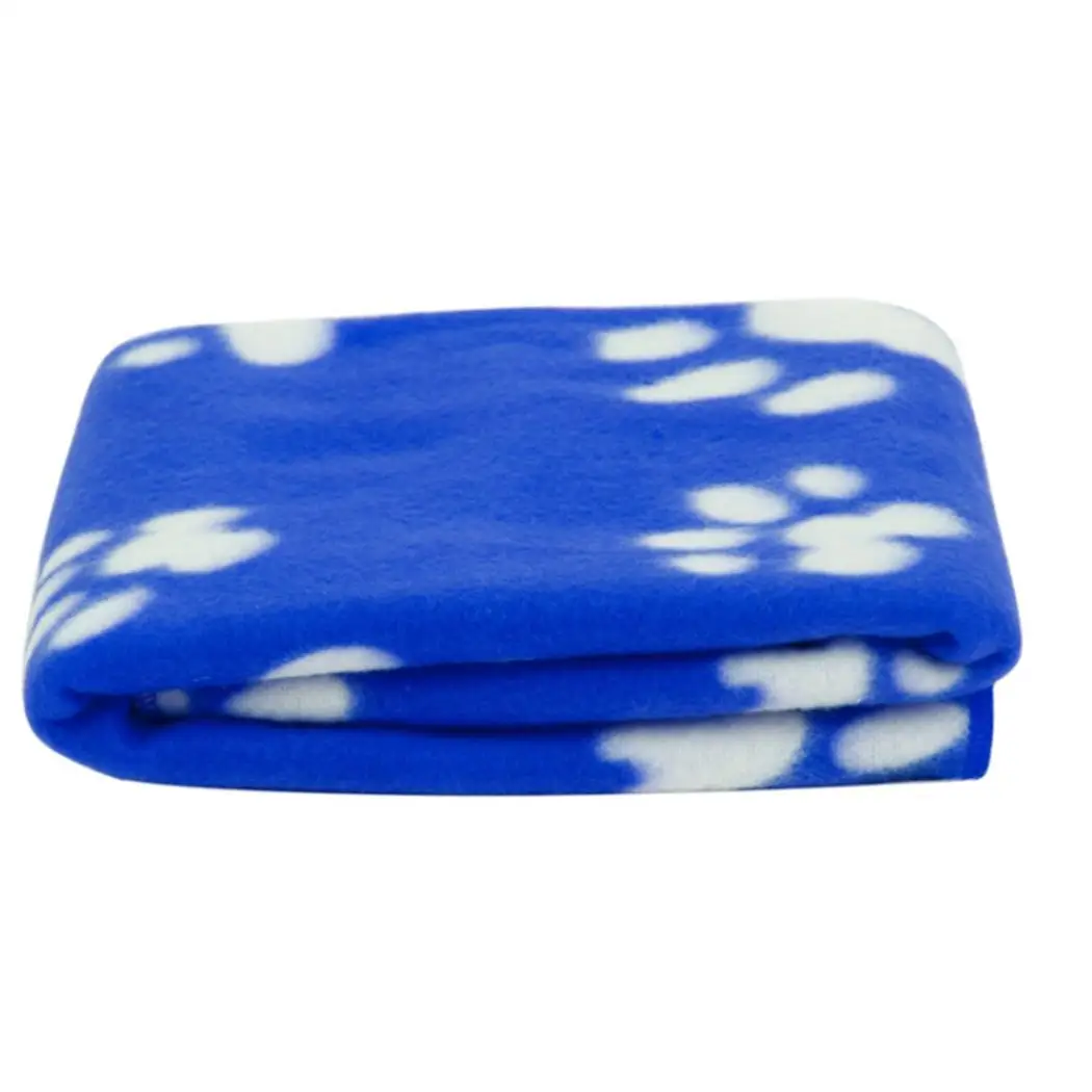 Pet Mat Blanket Cute Paws Printed Casual Warm Cushion for Dogs Bed Cats puppy Supplies | Дом и сад