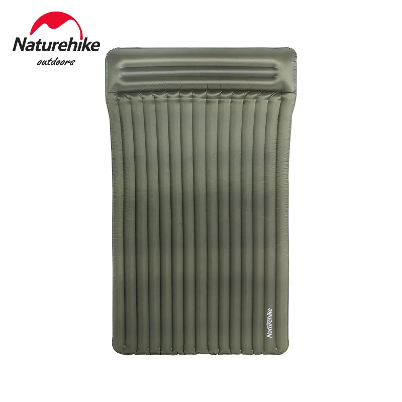 

Naturehike 2021 New 9CM 70D Nylon TPU Inflatable Sleeping Pad With Pillow Air Mattress Moisture-proof Pad