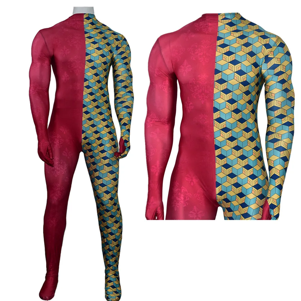 

Tomioka Giyuu Jumpsuit Kimetsu No Yaiba Cosplay Anime Tights Adult Men And Women Child Couples COS Apparel Diamond Beauty Custom