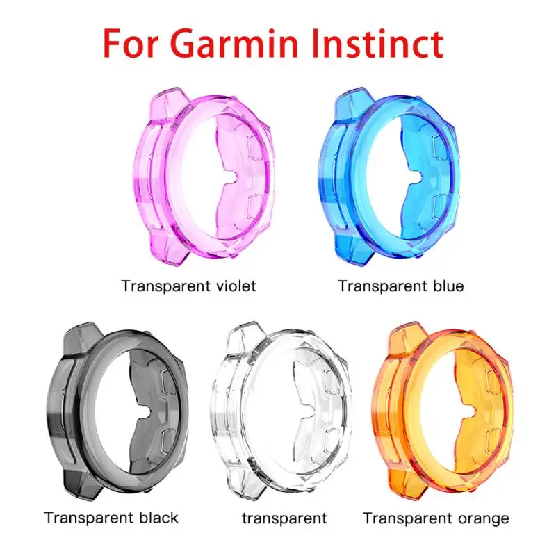 

Light-weight Smart Protector Case Silicone Skin Protective Case Cover For Garmin-Instinct Sports Watch Ultra-Slim Full Frame New