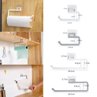 Кухонный бумажный рулон держатель для полотенец, самоклеящийся, под шкаф, для рулонов, вешалка для салфеток, стеллаж для хранения туалетные аксессуары для ванной