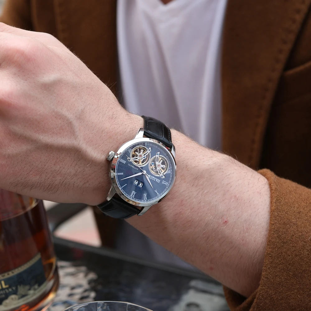 HAIQIN 2019 модные мужские часы Топ бренд Роскошные автоматические для мужчин