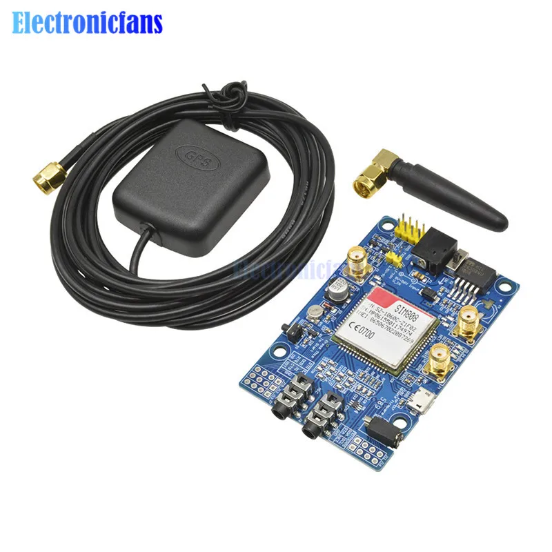 Модуль SIM808 GSM GPRS GPS макетная плата SMA с антенной для Arduino|development board|gsm gprssma sma |
