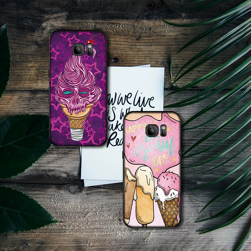 Мороженое обои Мягкий силиконовый чехол для телефона Samsung Galaxy S8 S9 S10 Plus NOTE 8 9 M10 M20 M30