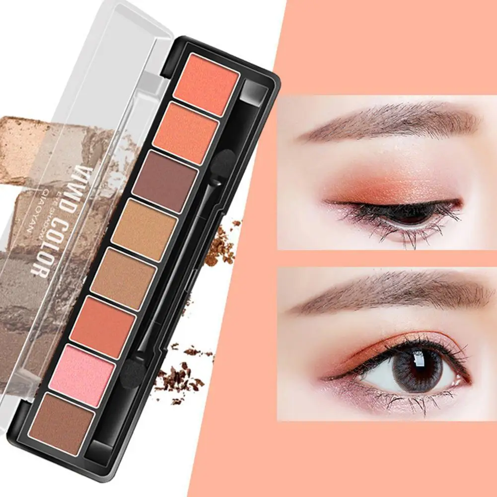 Портативный грейпфрутовый Цвет Тени для век Палитра Русалка мерцающий матовый