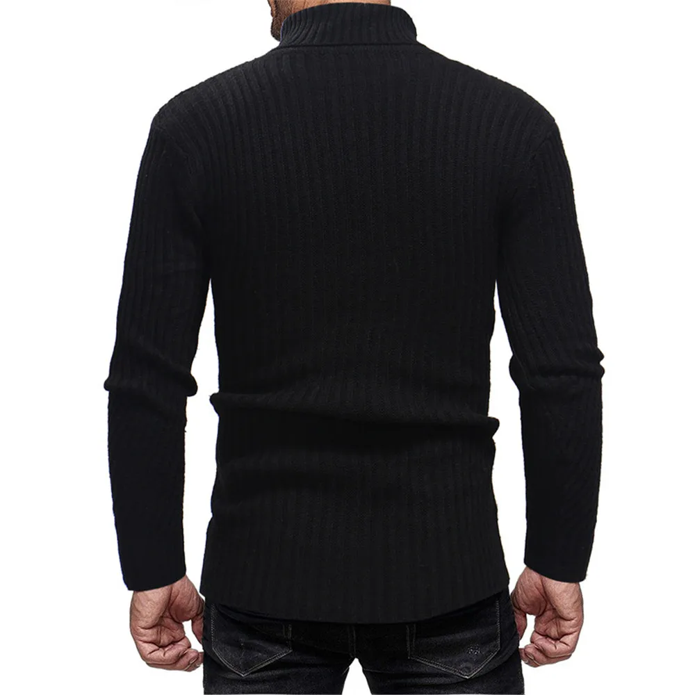 

Autumn Winter 2019 New Fashion Men Sweaters Long Sleeve Turtle Neck Sweaters For Male Knitted Pullovers Men Pull Homme Knitwears