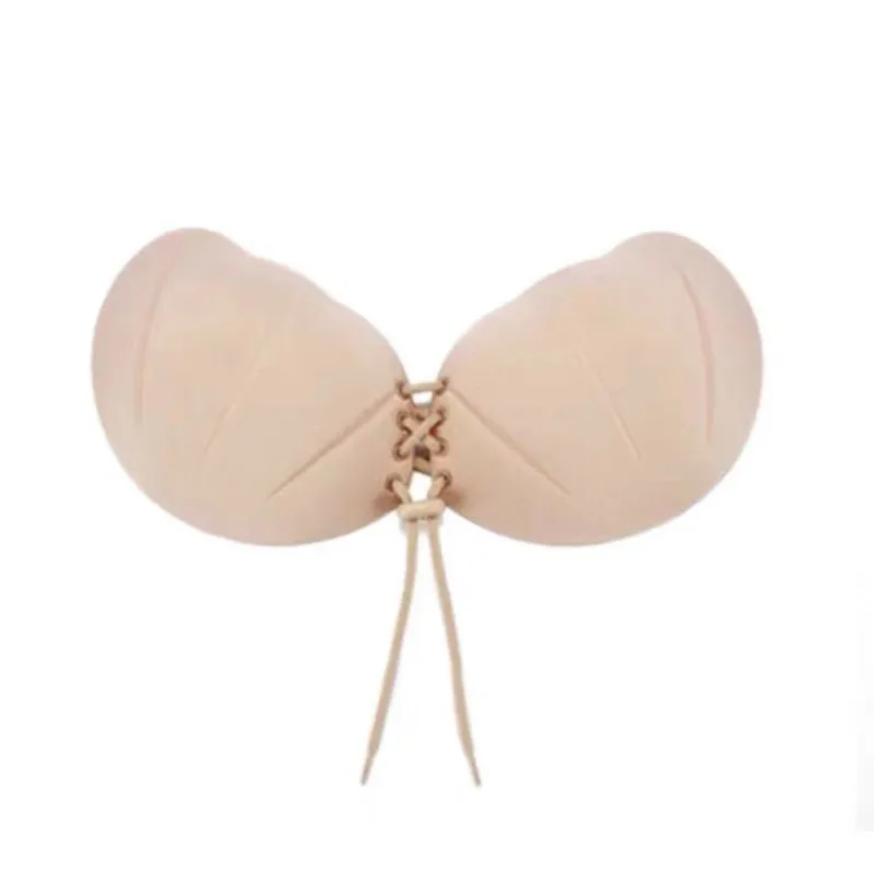 New Sexy Women Silicone Bra Push Up Strapless Backless Self-Adhesive Gel Stick Invisible Black/Skin Bras A-D