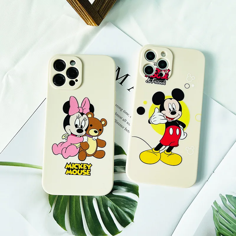 

Disney Minnie Mickey Mobile phone case for iPhone 7/8 plus x/xs xr xsmax 11 pro max 12pro max 12mini Couples phone cover
