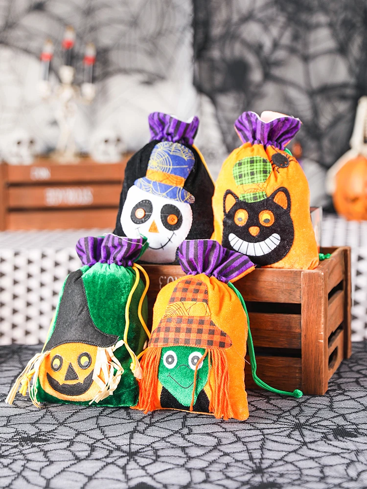 

Halloween gift Candy Bag kindergarten children's Candy Bag pumpkin bag portable gift bag small bag horror props