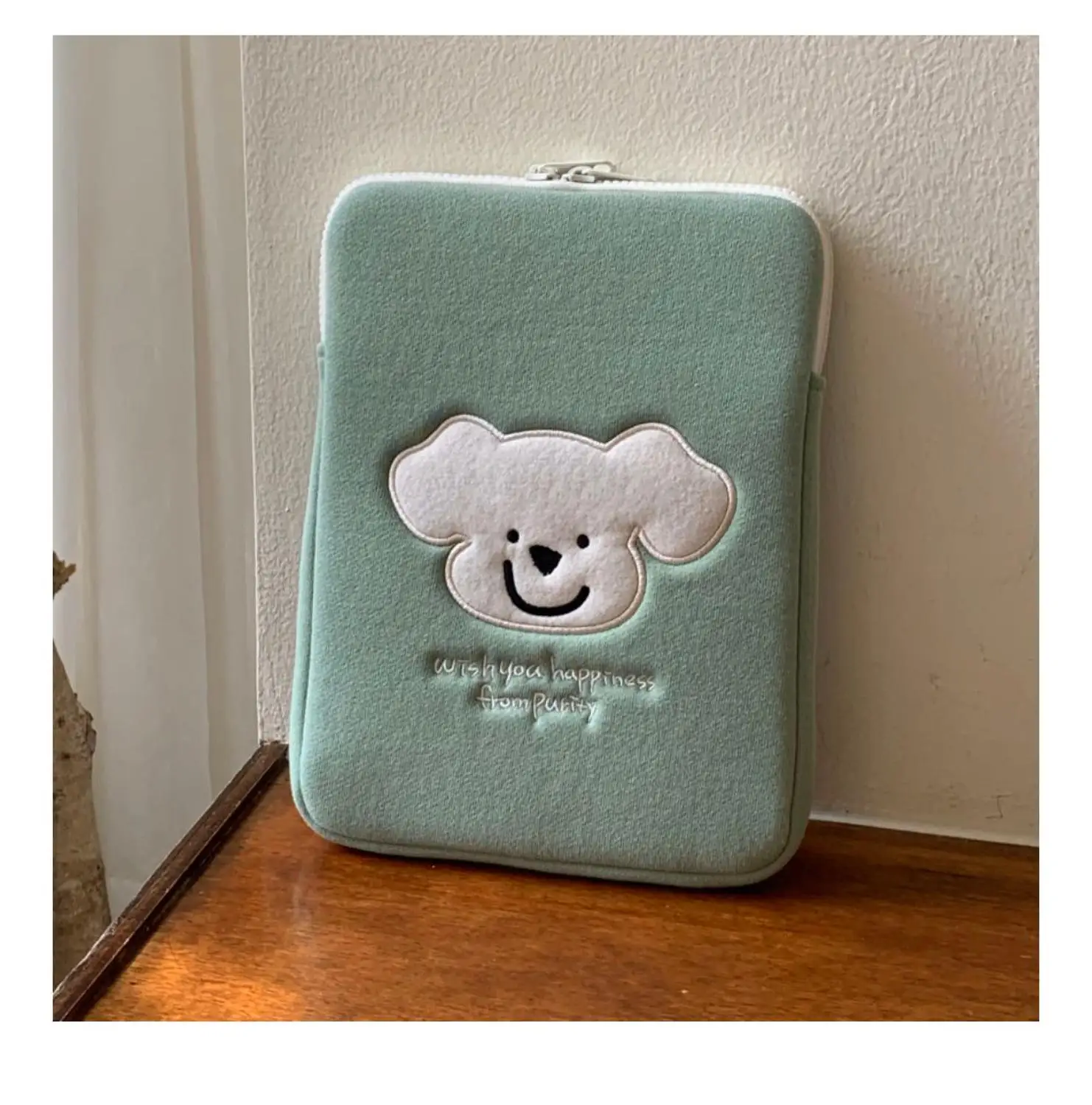 Чехол для планшета с вышивкой милого медведя из мультфильма ipad ноутбука 11 дюймов