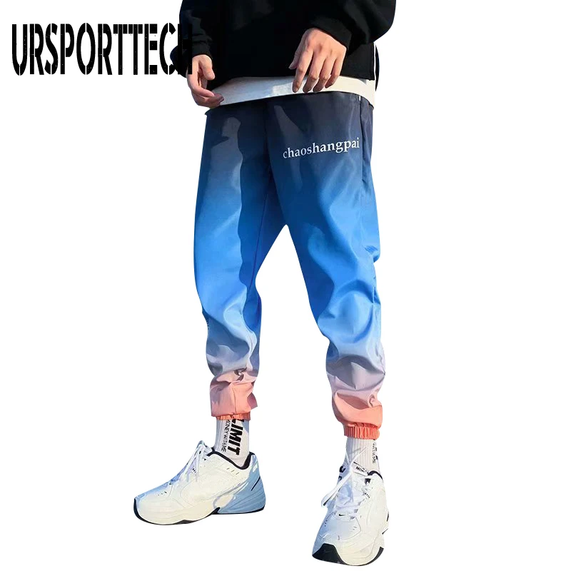 

URSPORTTECH Streetwear 2020 Hip hop Joggers Pants Men Loose Harem Pants Ankle Length Trousers Sport Casual Sweatpants Plus Size