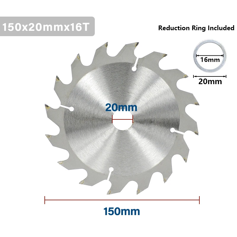 CMCP Wood Circular Saw Blade Diameter 150mm 16 24 30 Teeth TCT Carbide Tipped Cutting Disc | Инструменты