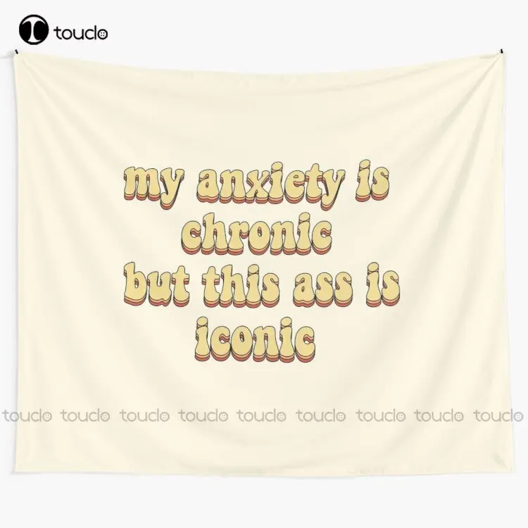 

Хронический гобелен «Мой беспокойство», но эта задница является знаковым гобеленовым покрытием, настенное украшение для гостиной, спальни, домашнего декора